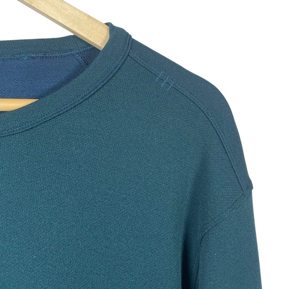 Lululemon Men’s Long Weekend Merino Wool Long Sleeve Teal Size L/XL - Picture 4 of 10